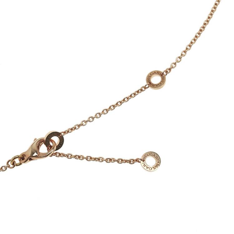 Pre Owned Bvlgari B.Zero1 Black Ceramic Gold Pendant Necklace