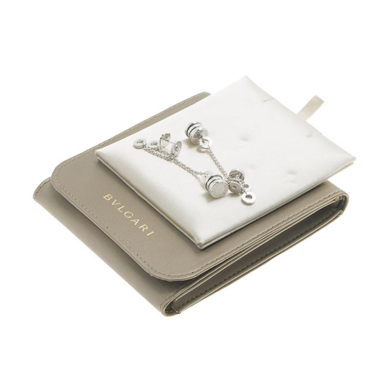 Pre Owned Bvlgari B.Zero1 Diamond and White Gold Dangle Earrings