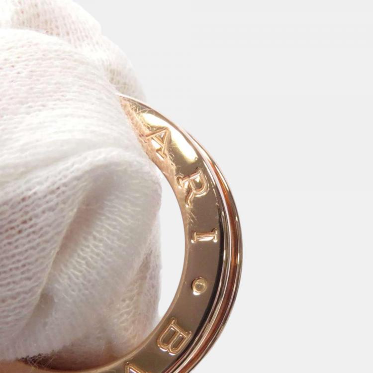 Pre Owned Bvlgari 18K Rose Gold B.Zero1 Band Ring EU 50