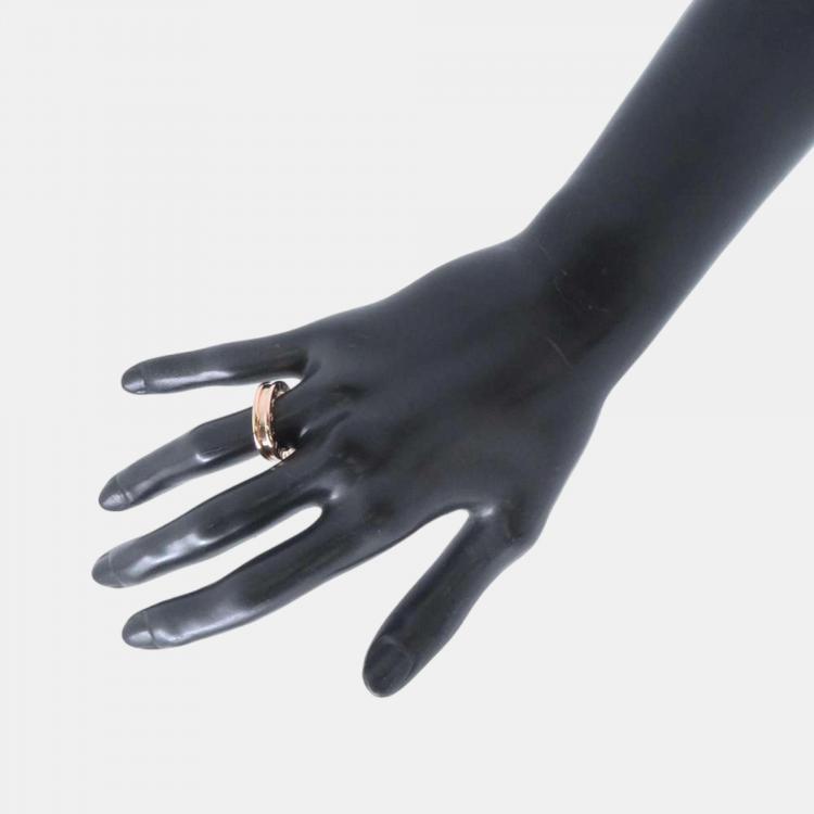 Pre Owned Bvlgari 18K Rose Gold B.Zero1 Band Ring EU 50