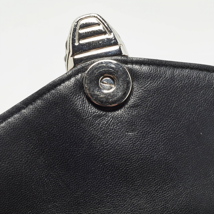 Pre Owned Bvlgari Black Quilted Leather Exclusive Edition Serpenti Forever Backpack