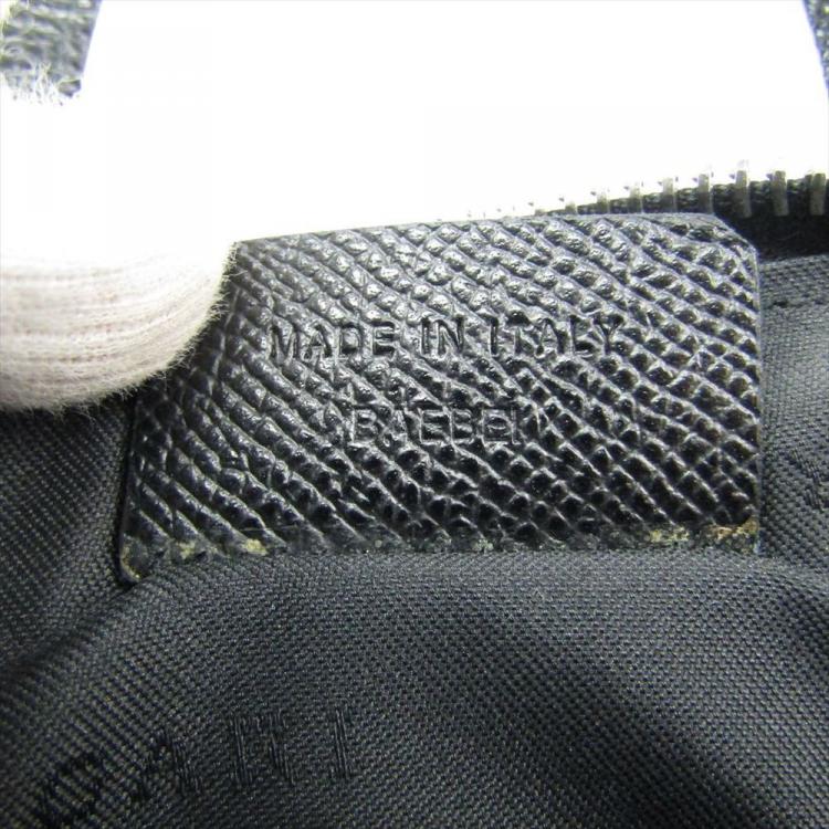 Pre Owned Bvlgari Black Leather Mini Zip Satchel