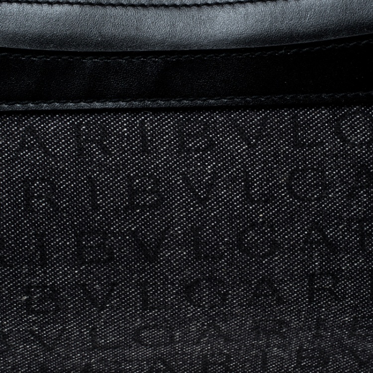 مملوكة مسبقًا Bvlgari Grey/Black Monogram Canvas and Leather Pochette