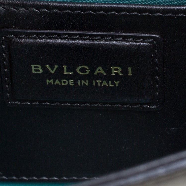 مملوكة مسبقًا Bvlgari Black Leather Medium Serpenti Forever Shoulder Bag