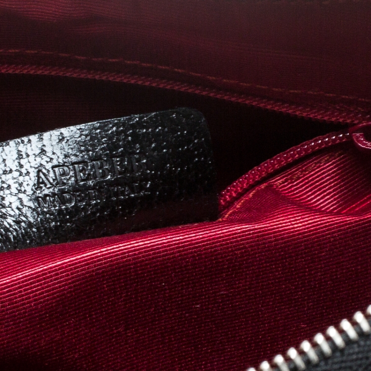 مملوكة مسبقًا Bvlgari Black Signature Fabric and Leather Medium Brigitte Hobo