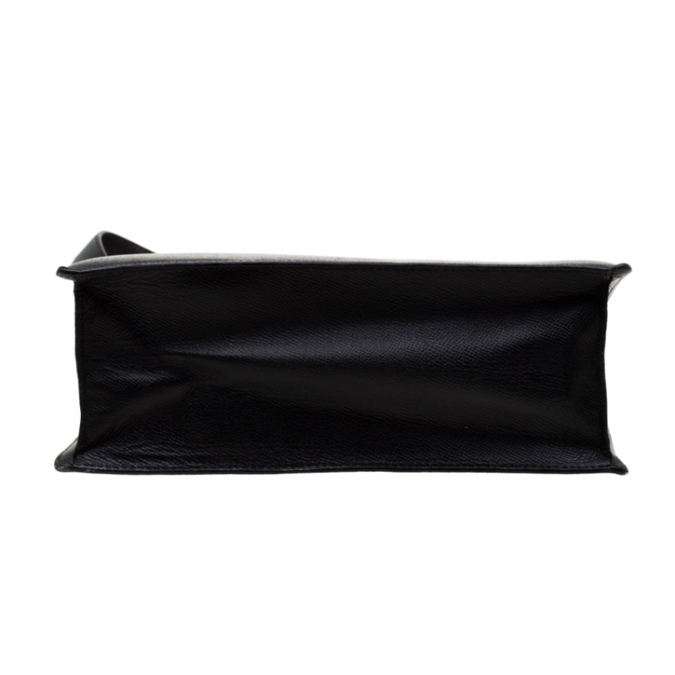Pre Owned Bvlgari Black Leather Shoulder Bag