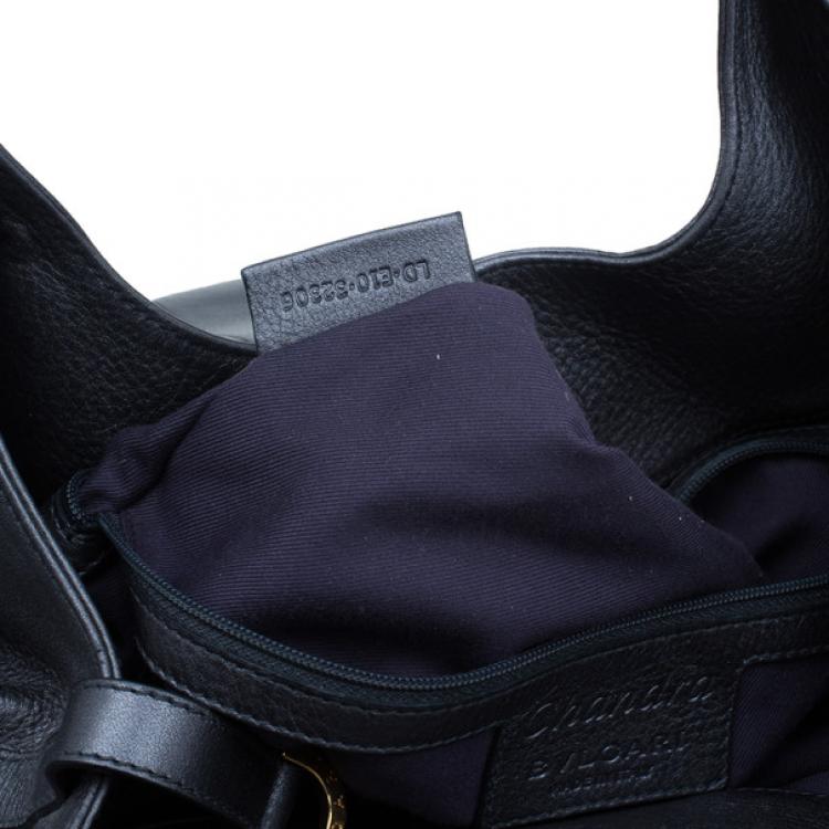 Pre Owned Bvlgari Grey Leather Medium Chandra Shoulder Bag