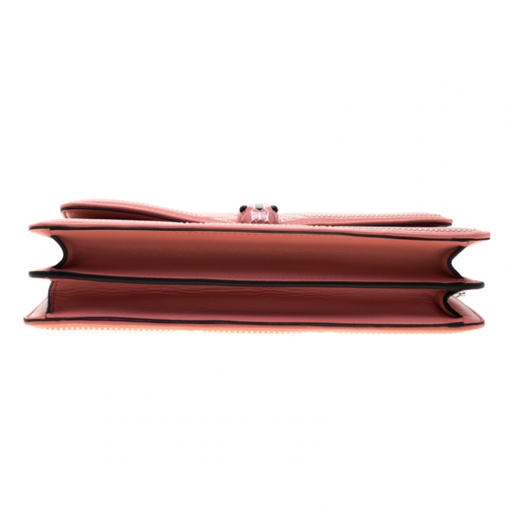 مملوكة مسبقًا Bvlgari Pink Studded Leather Medium Serpenti Forever Shoulder Bag