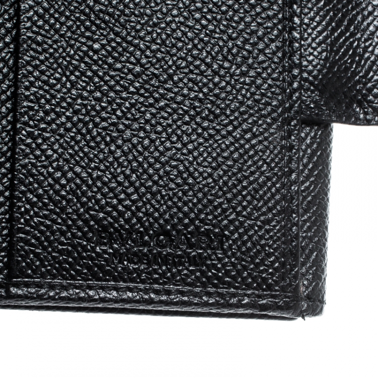 Pre Owned Bvlgari Black Leather Bifold Wallet