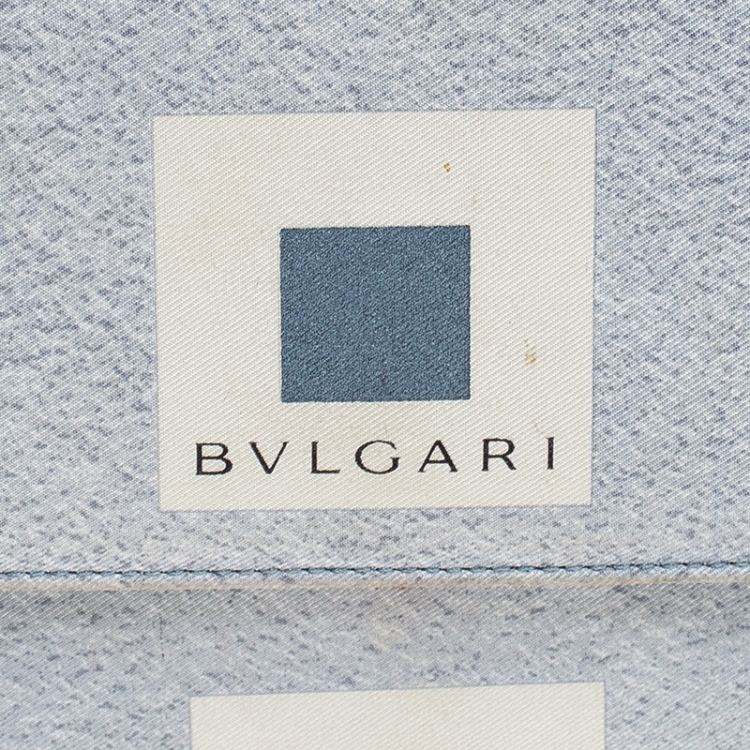 Pre Owned Bvlgari Grey Nylon and Leather Shoulder Bag