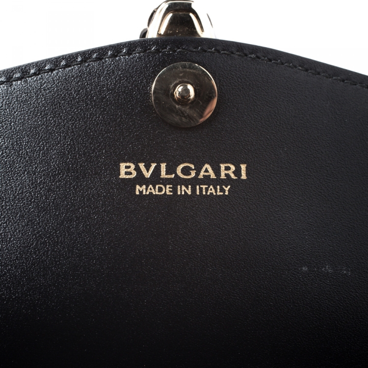 Pre Owned Bvlgari Metallic Silver Patent Leather Serpenti Forever Continental Wallet