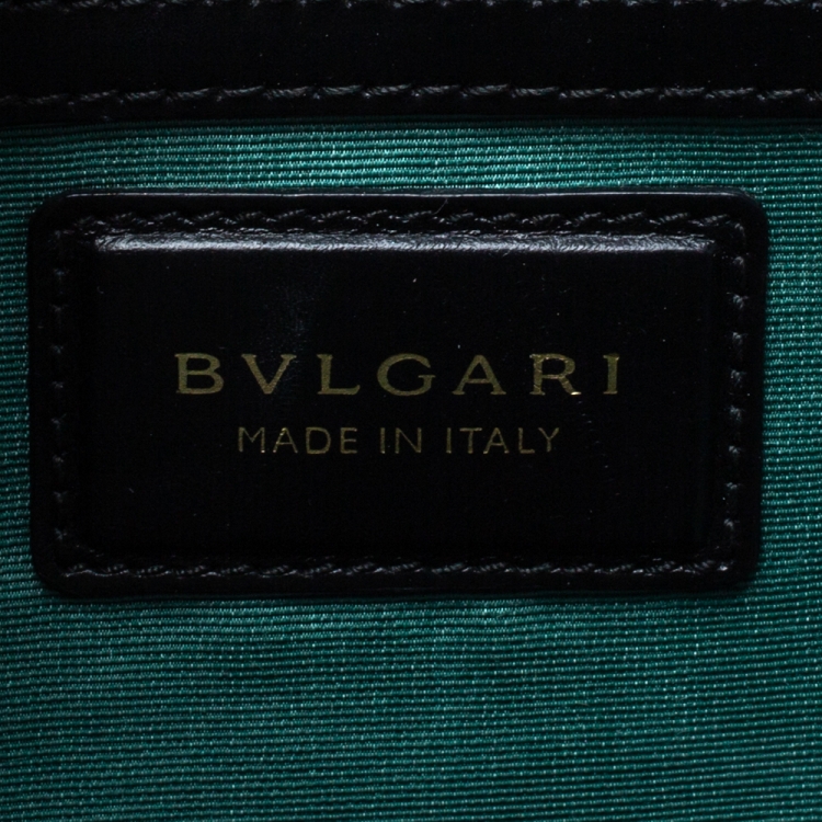 مملوكة مسبقًا Bvlgari Black Leather Serpenti Forever Shoulder Bag