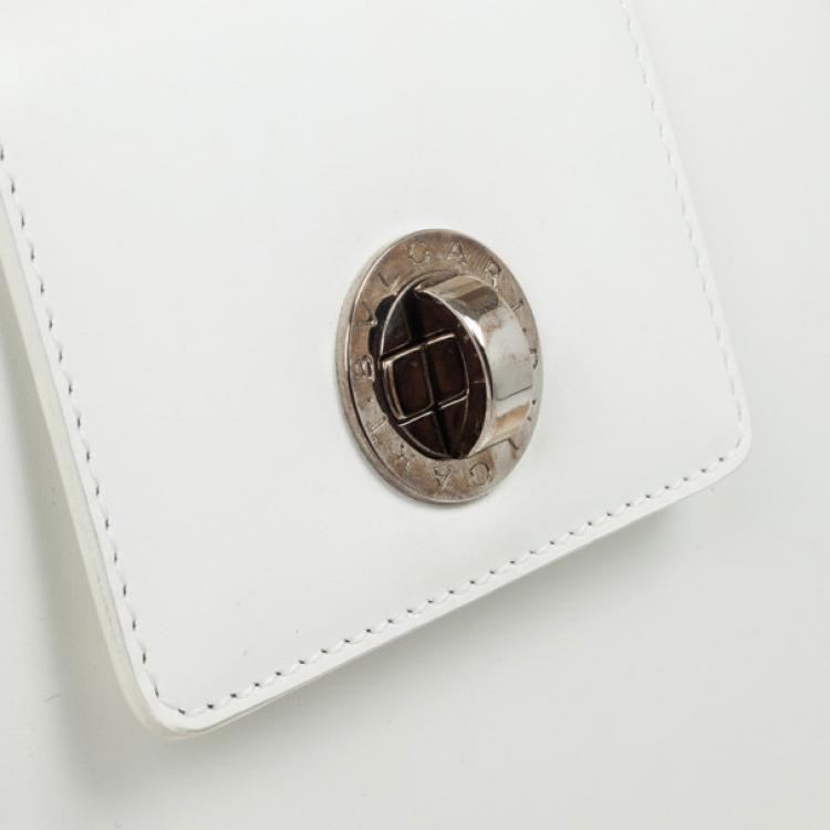 Pre Owned Bvlgari White Top Handle Bag