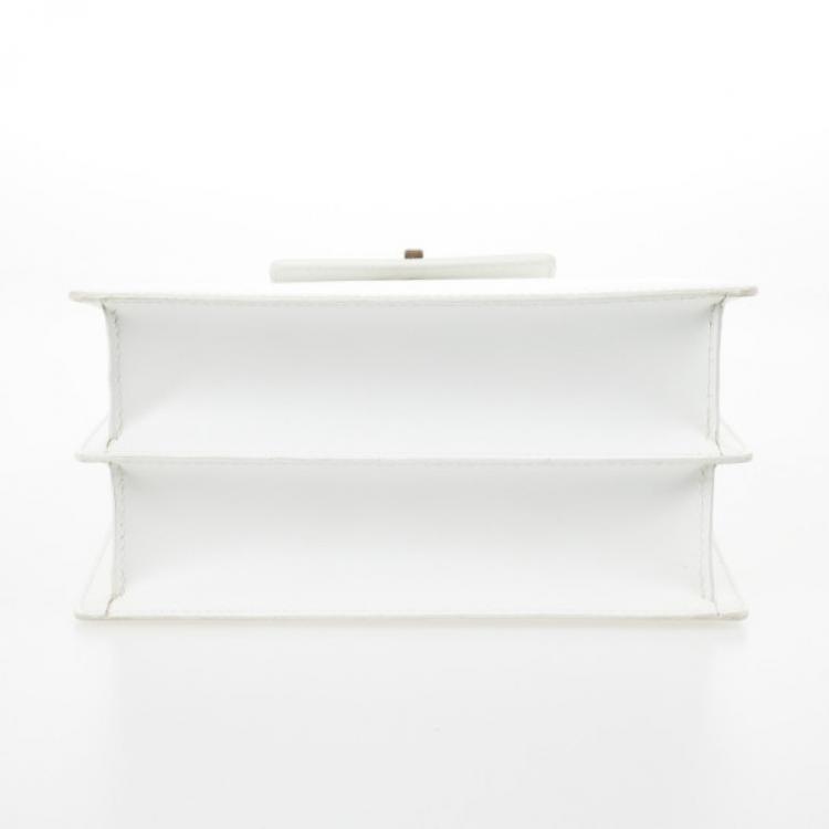 Pre Owned Bvlgari White Top Handle Bag