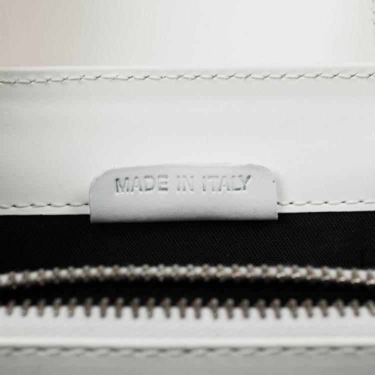 Pre Owned Bvlgari White Top Handle Bag