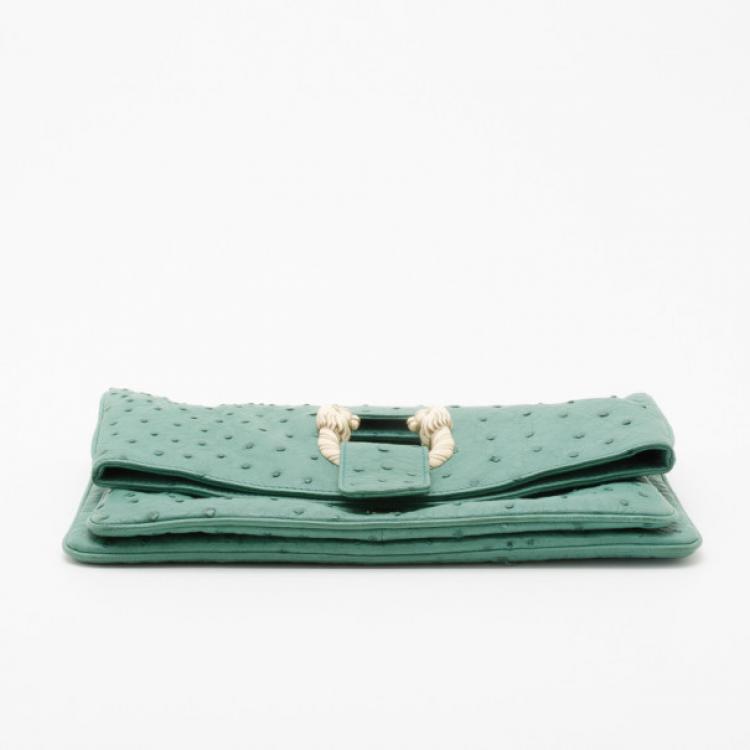 jade green clutch bag