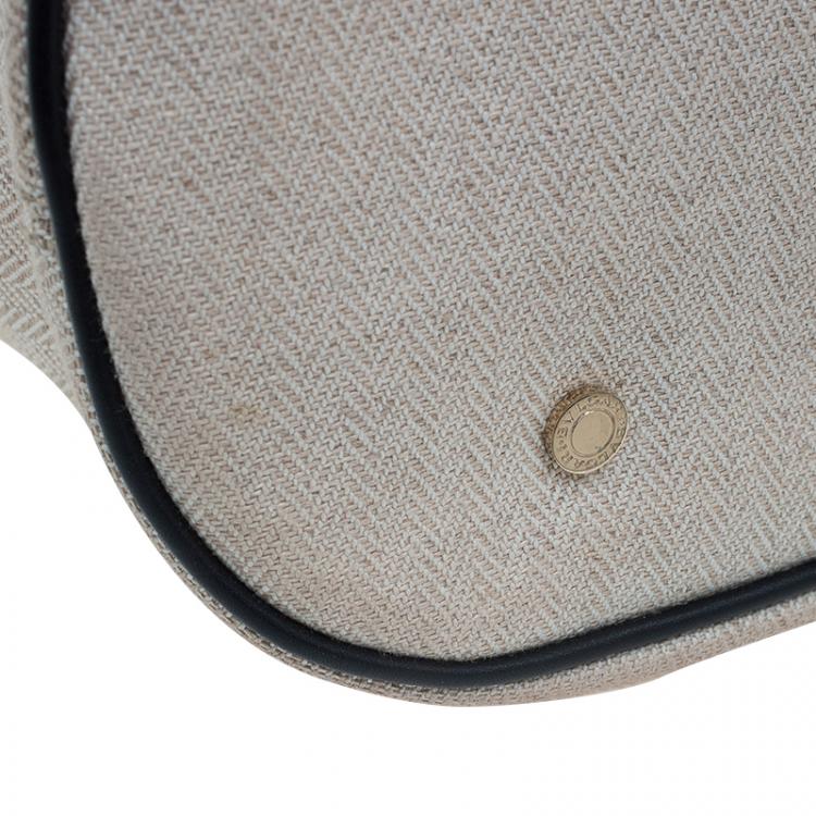 Pre Owned Bvlgari Multicolor Canvas and Leather Leoni Shoulder Bag
