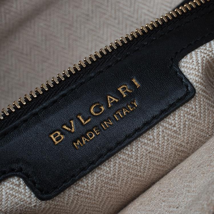 Pre Owned Bvlgari Multicolor Canvas and Leather Leoni Shoulder Bag