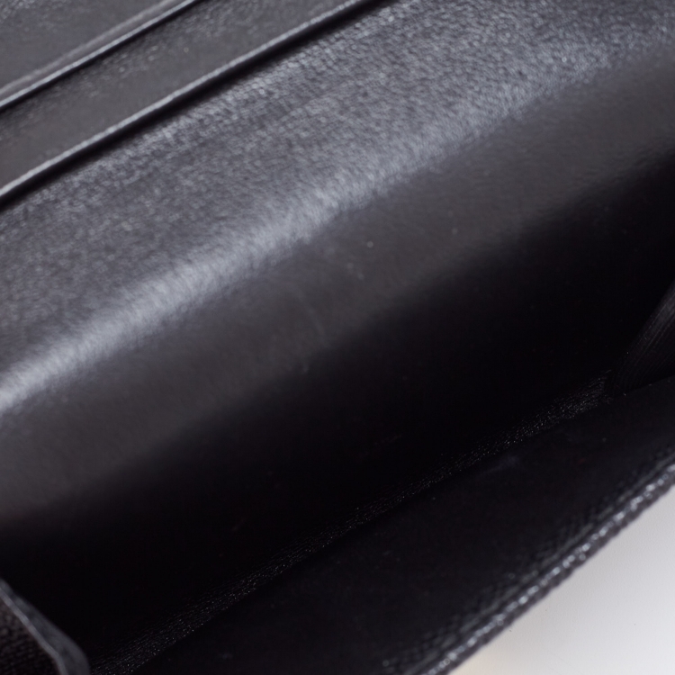 Pre Owned Bvlgari Black Leather Bvlgari Bvlgari Business Card Case