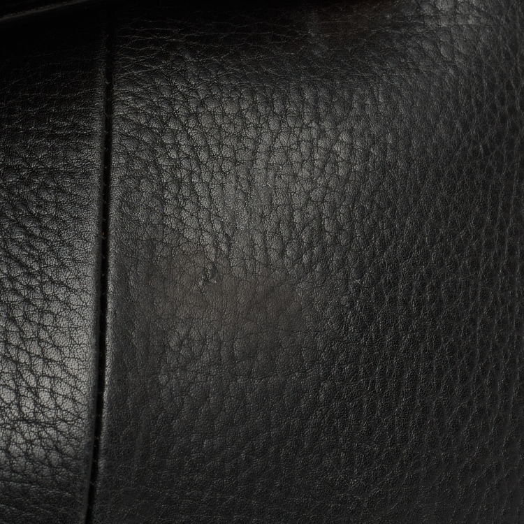 مملوكة مسبقًا Bvlgari Black Leather Chain Tote