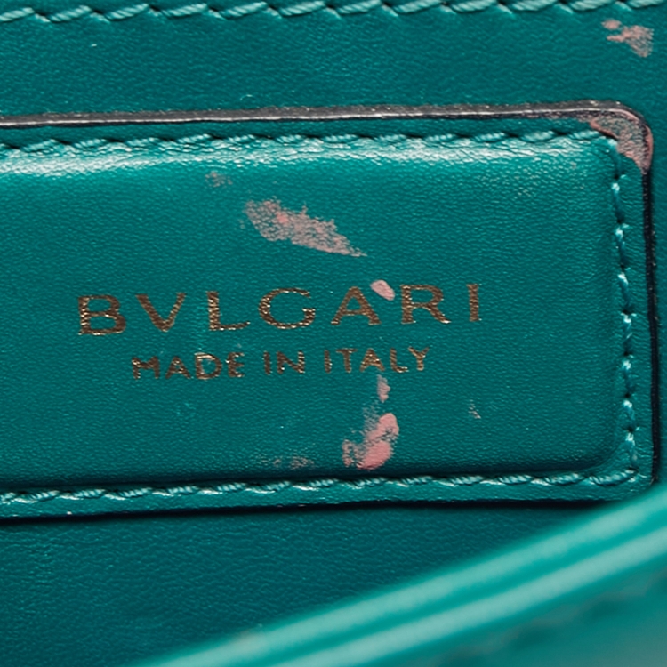 مملوكة مسبقًا Bvlgari Dark Green Leather Small Serpenti Forever Shoulder Bag