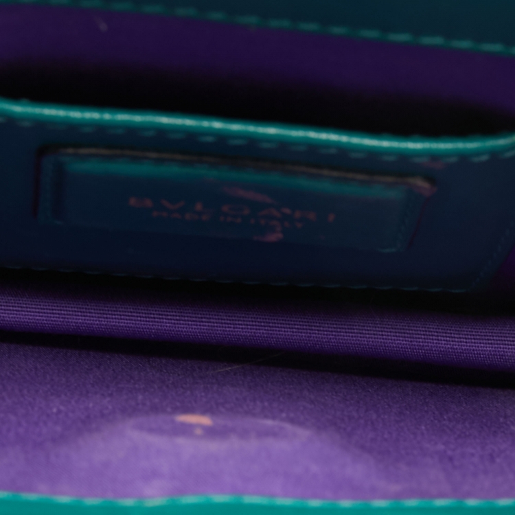 مملوكة مسبقًا Bvlgari Dark Green Leather Small Serpenti Forever Shoulder Bag