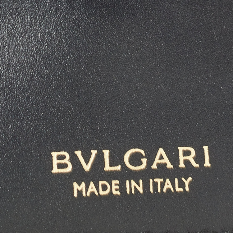 مملوكة مسبقًا Bvlgari Fuchsia/Orange Leather Serpenti Forever Trifold Wallet