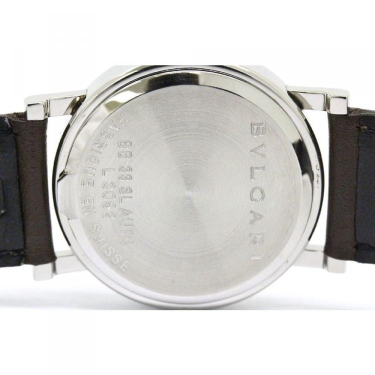 Pre Owned Bvlgari White Stainless Steel Bvlgari Bvlgari Women's Wristwatch 33MM