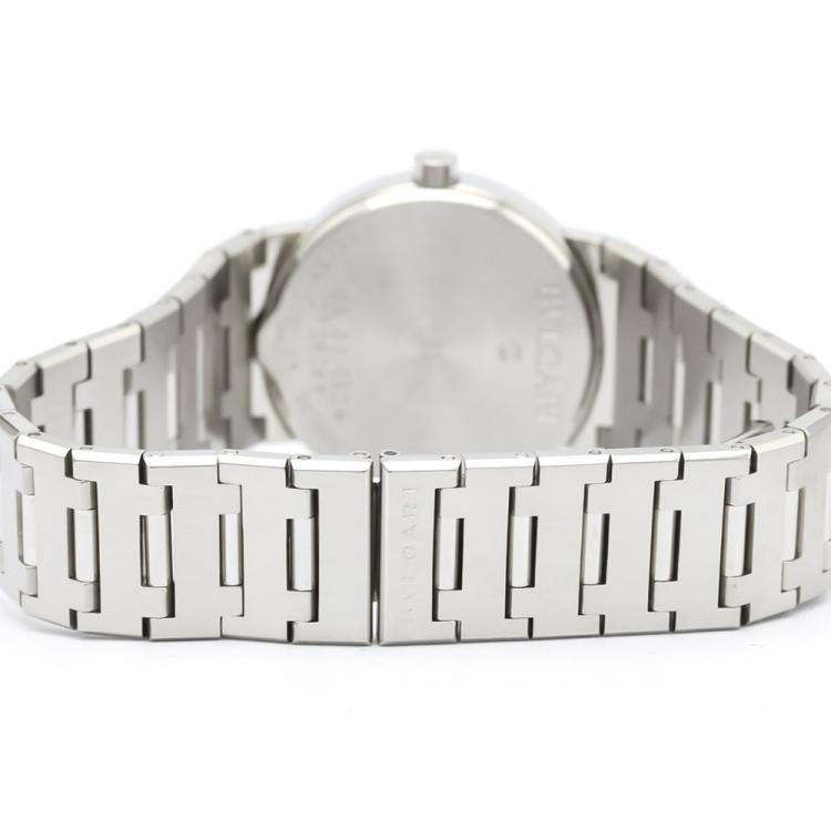 Pre Owned Bvlgari Black Stainless Steel Bvlgari Bvlgari BB30SSD Women's Wristwatch 30MM