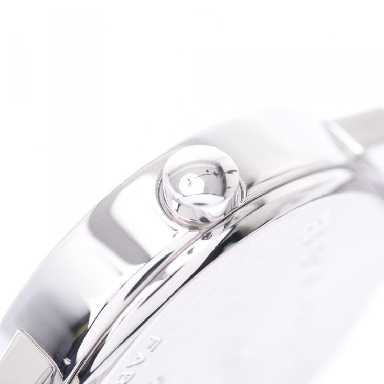 Pre Owned Bvlgari Black Stainless Steel Bvlgari Bvlgari BB23SS Women's Wristwatch 23MM