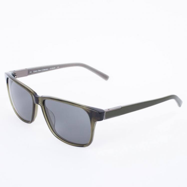 Pre Owned Calvin Klein Dark Green 7854SP Sunglasses