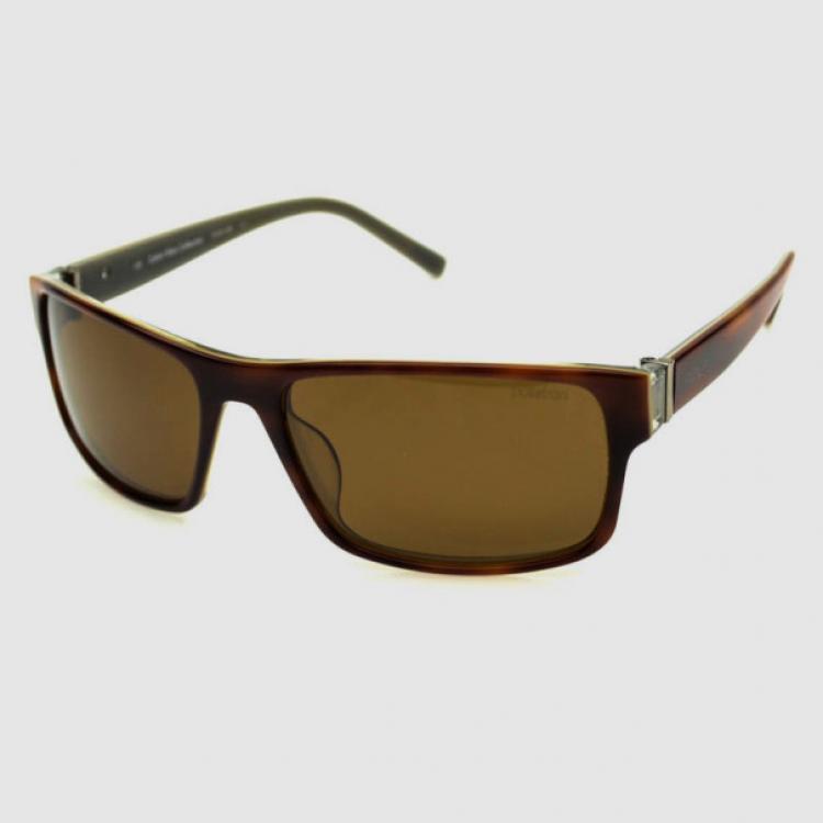 Pre Owned Calvin Klein Amber Havana CK7813SP Unisex Sunglasses 