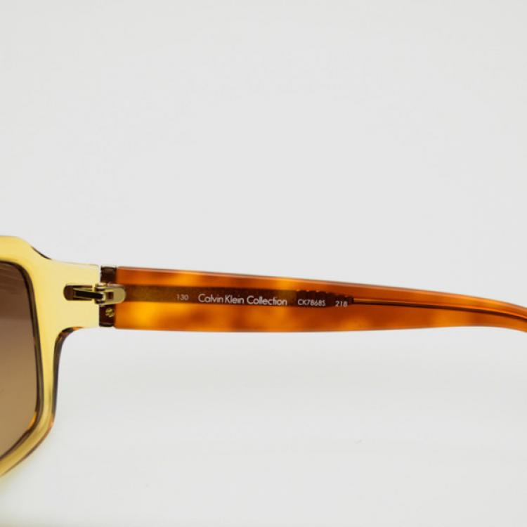 Pre Owned Calvin Klein CK7868S Sand Sunglasses