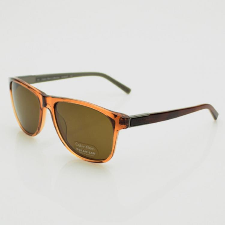Pre Owned Calvin Klein Orange Frame Polarized CK7855SP Sunglasses