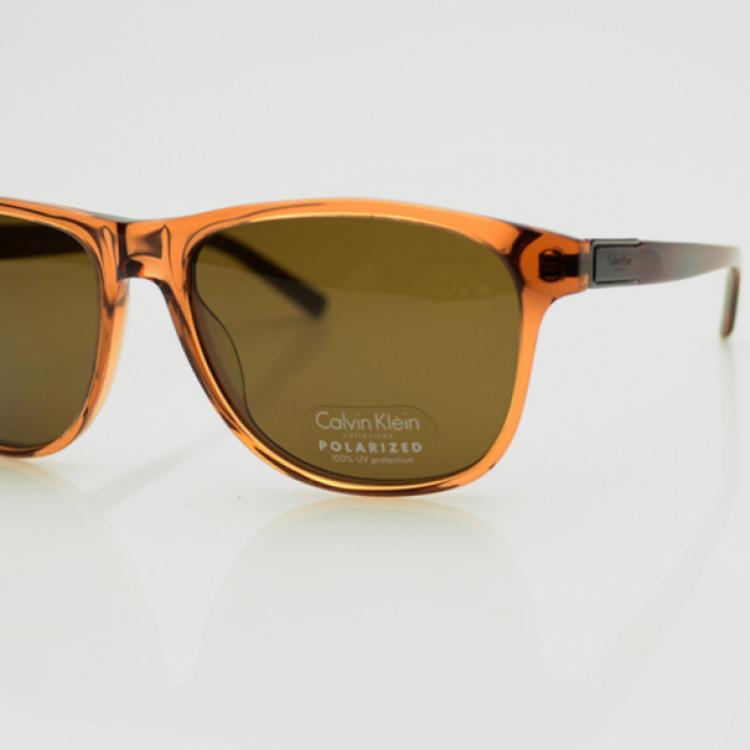 Pre Owned Calvin Klein Orange Frame Polarized CK7855SP Sunglasses