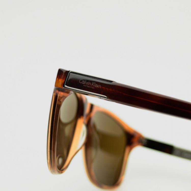 Pre Owned Calvin Klein Orange Frame Polarized CK7855SP Sunglasses
