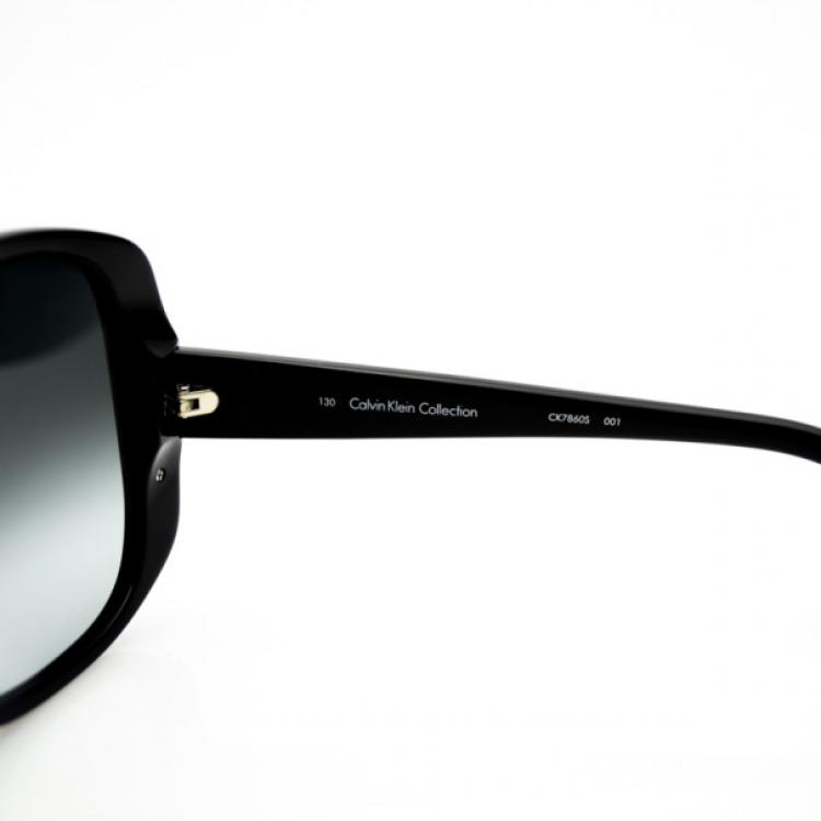 Pre Owned Calvin Klein Black CK7860S Square Sunglasses 