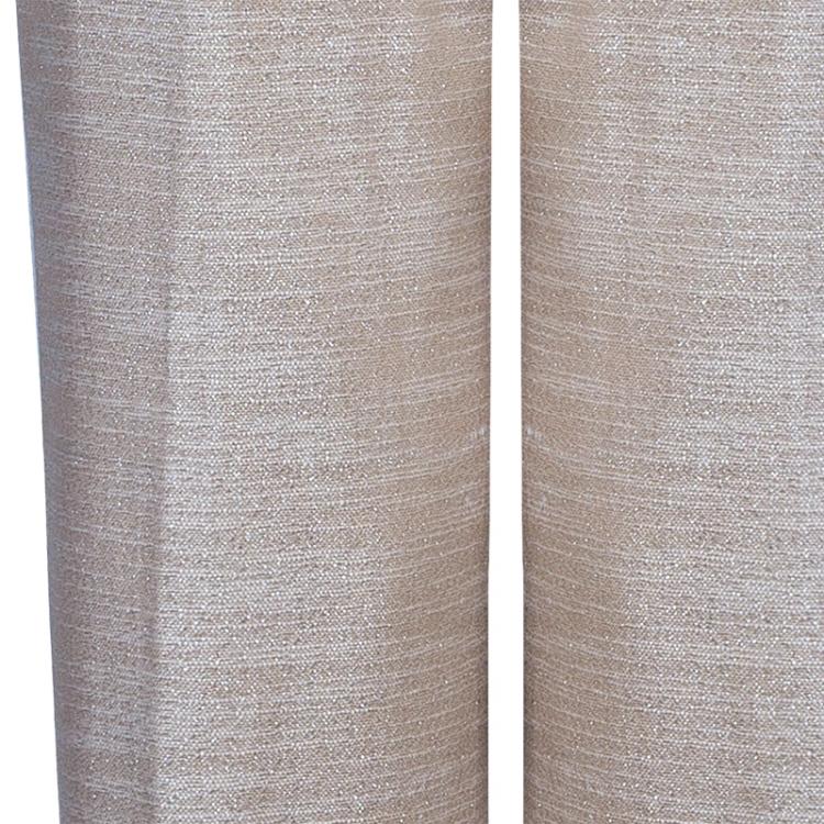 Pre Owned Carolina Herrera Beige Metallic Pant Suit M
