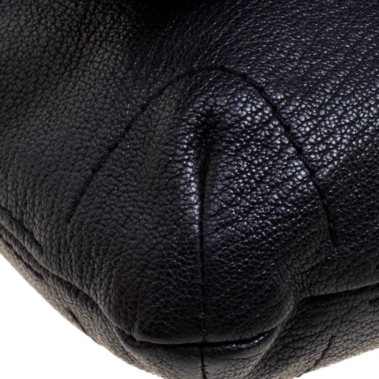 Pre Owned Carolina Herrera Black Leather Audrey Shoulder Bag