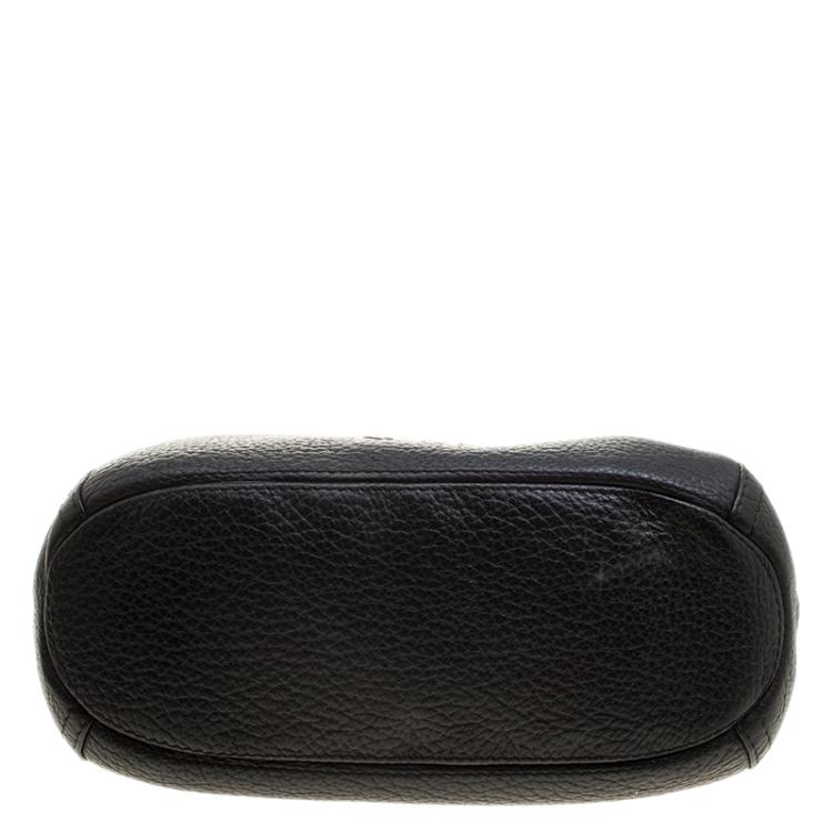 Pre Owned Carolina Herrera Black Leather Maria Shoulder Bag