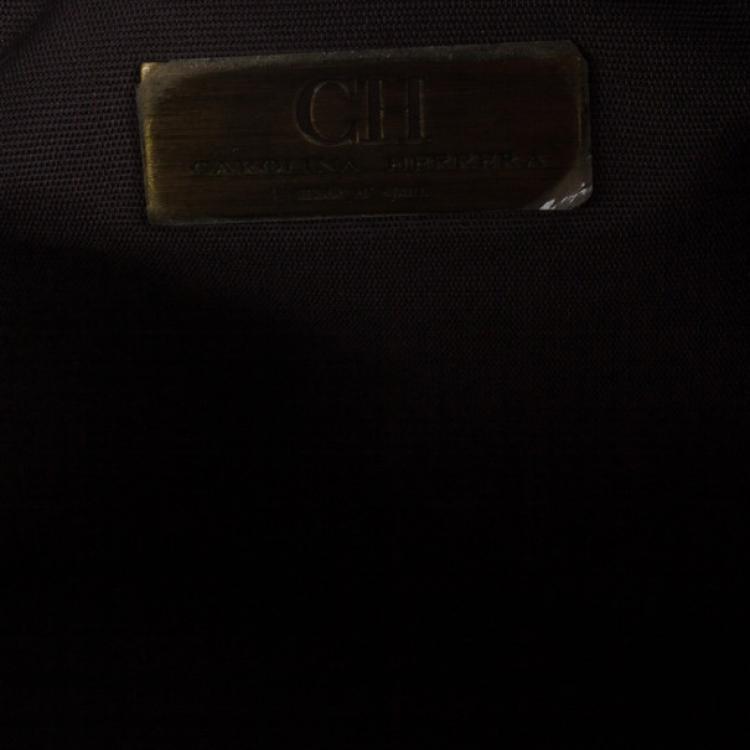 Pre Owned Carolina Herrera Multicolored Canvas Andy Boston Bag