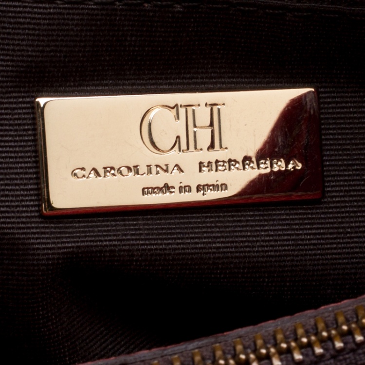 مملوكة مسبقًا Carolina Herrera Red Leather Matteo Tote