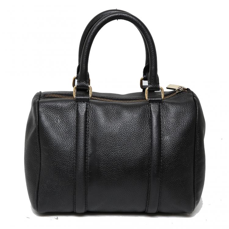 مملوكة مسبقًا Carolina Herrera Black Leather Andy Boston Bag