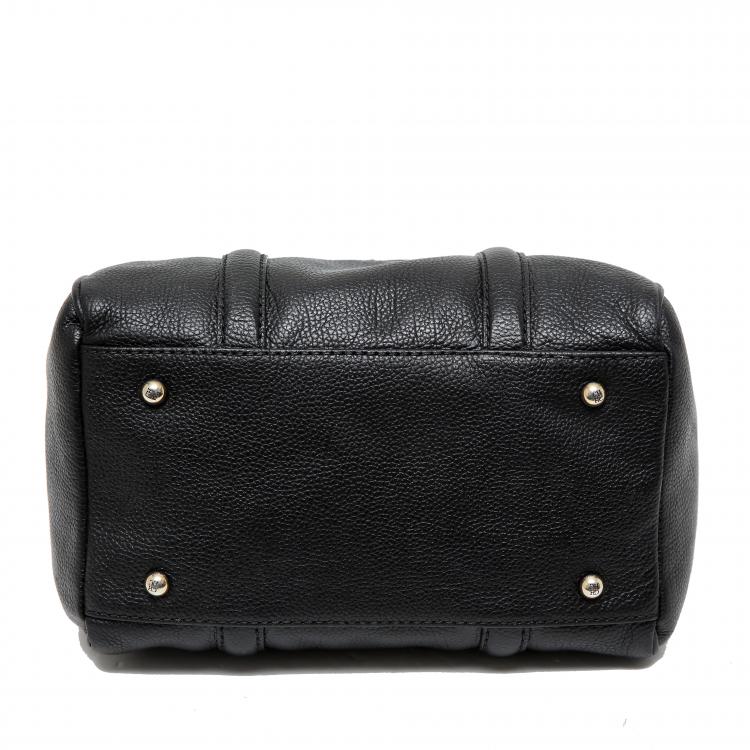 مملوكة مسبقًا Carolina Herrera Black Leather Andy Boston Bag
