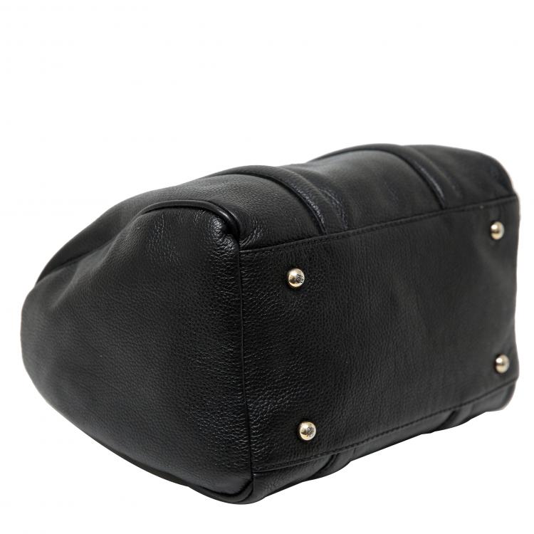 مملوكة مسبقًا Carolina Herrera Black Leather Andy Boston Bag
