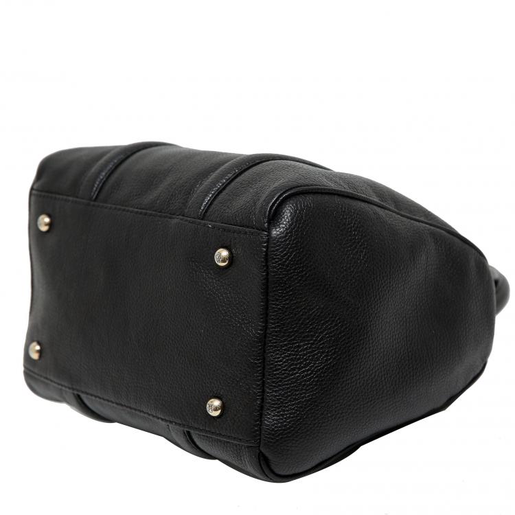 مملوكة مسبقًا Carolina Herrera Black Leather Andy Boston Bag