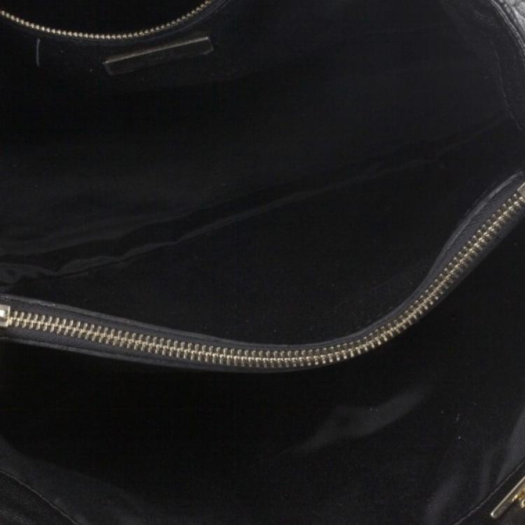 Pre Owned Carolina Herrera Black Quilted Shopper Tote