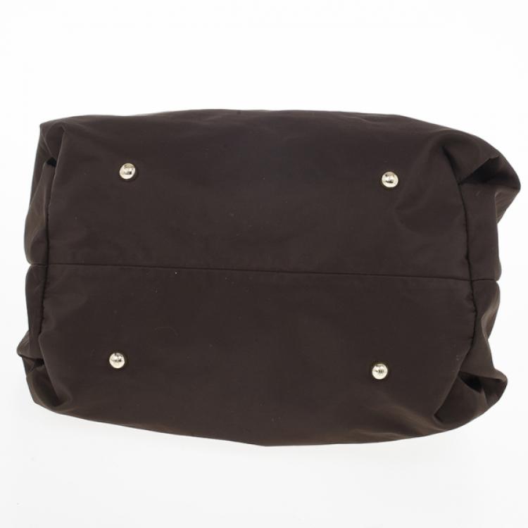 Pre Owned Carolina Herrera Bow Drawstring Chain Hobo