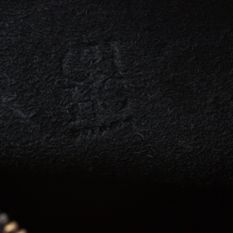 Pre Owned Carolina Herrera Black Leather Castanuela Messenger Bag