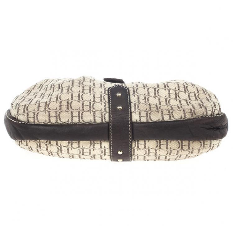 Pre Owned Carolina Herrera Monogram Bucket Bag